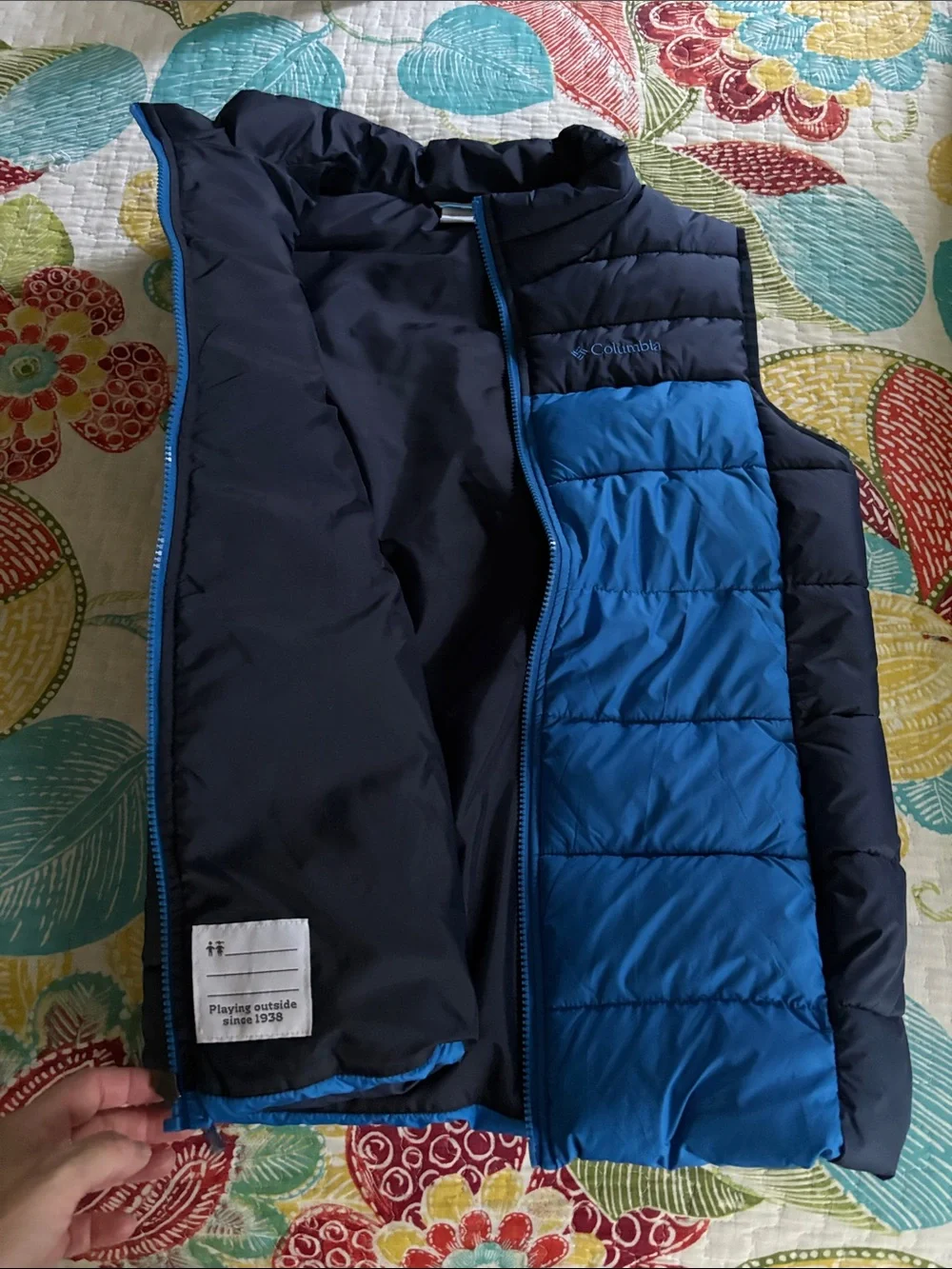 Columbia Navy & Blue Puffer Vest